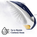 Philips Azur Steam Iron, 2400W powered easy Calc Release iron GC4541/26