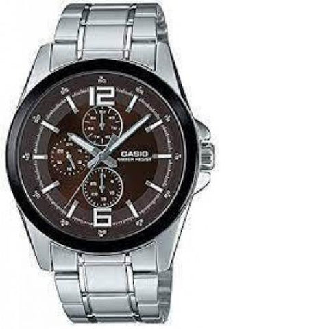 Casio Sport Watch For Men Analog Stainless Steel - MTP E306D-5A