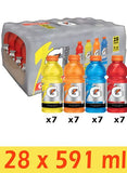Gatorade Sports Drink Thirst Quencher in 4 Variety Flavors- Value Pack 28 x 591 ml