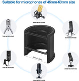 Pop Filter,Aokeo [Upgraded Three Layers] Microphone Windscreen Cover ,Handheld Mic Shield Mask, Microphone