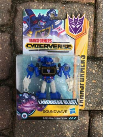 Hasbro Transformers Cyberverse Soundwave Warrior Autobot Cardboard Has Wear
