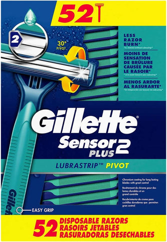 Gillette Sensor2 Plus Disposable Razors - 52 Count
