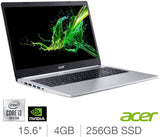 Acer Aspire 5 15.6 Inch Laptop, Intel Core i3-1005G1, 4GB RAM, 256GB SSD, 2GB VGA, Win 10 home.