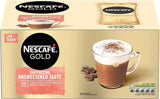 Nescafe Gold Cappuccino Unsweetened Taste 50 mugs low sugar Instant Coffee