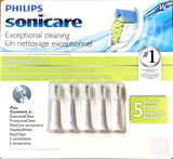 Philips Sonicare DiamondClean Replacement Brush Heads, White, Standard, 5 Pack HX6065/71