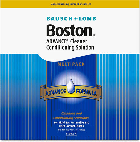Boston Advance Cleaner Conditioning Solution Multipack - 3x 30ml Cleaner, 3x 120ml Conditioning Solution, 1x Lens Case Included