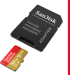 SanDisk Extreme MicroSDXC SD Card, 64GB, Black, SDSQXAH-064G-GN6MA, SanDisk Extreme microSD UHS-I Card with Adapter