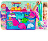 Slimygloop SlimySand Sandbox Playset | Horizons, Over 6 LBS, 17 pieces, 7 colors