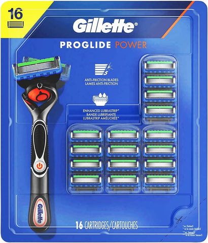 Gillette Fusion Proglide Power Razor With 16 Refill Cartridges