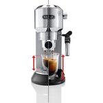 De'Longhi Dedica Style Pump Espresso Machine EC685.M (Silver). - shopperskartuae
