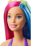 Barbie Dreamtopia Mermaid Doll, 12-inch, Pink and Blue Hair, with Tiara - GJK08