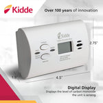 Kidde Carbon Monoxide Alarm With Digital Display &  Replaceable batteries, Model: 7DCO - 10 year warranty