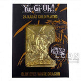 Yu-Gi-Oh! Replica Card Dark Magician .Blue Eyes White Dragon . Dark Magician Girl  ( 24 Karat gold plated)