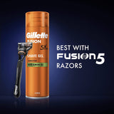 Gillette Fusion5 Ultra Sensitive Shaving Gel with Almond Oil- Pack of 6 X 200ml