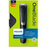 Philips OneBlade Pro Hybrid Beard Trimmer & Shaver, 12-Length Comb & Travel Case. - shopperskartuae