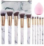SEPROFE Make Up Brushes 10 Pieces with Cosmetics Bag.