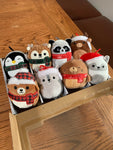 Original Squishmallows Plush Ornament Gift Set - Includes 8 Mini Squishmallows- Holiday Winter Squad