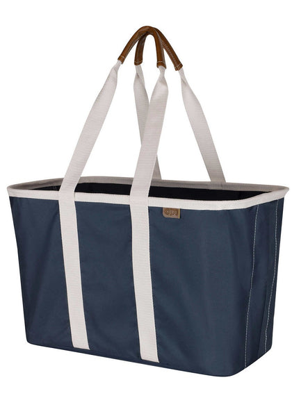Clevermade Reusable and Collapsible SnapBasket LUXE Heavy Duty Grocery Tote Shopping Bag 30L