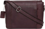 Wildhorn Genuine Leather Hand-Crafted Messenger Bags, Brown, 35 cm - WHMB523