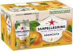 San Pellegrino Italian Sparkling Drinks, Aranciata with 16% Orange juice, with sugar and sweetener (6x330ml)