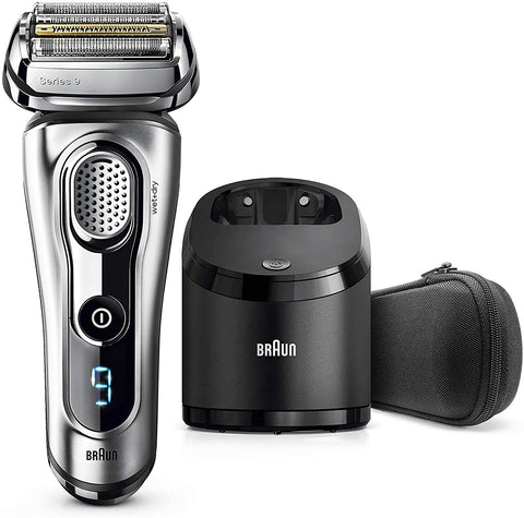 Braun Series 9 Electric Shaver for Men 9292cc, Wet and Dry, Integrated Precision Trimmer, Rechargeable and Cordless Razor with Clean & Charge Station