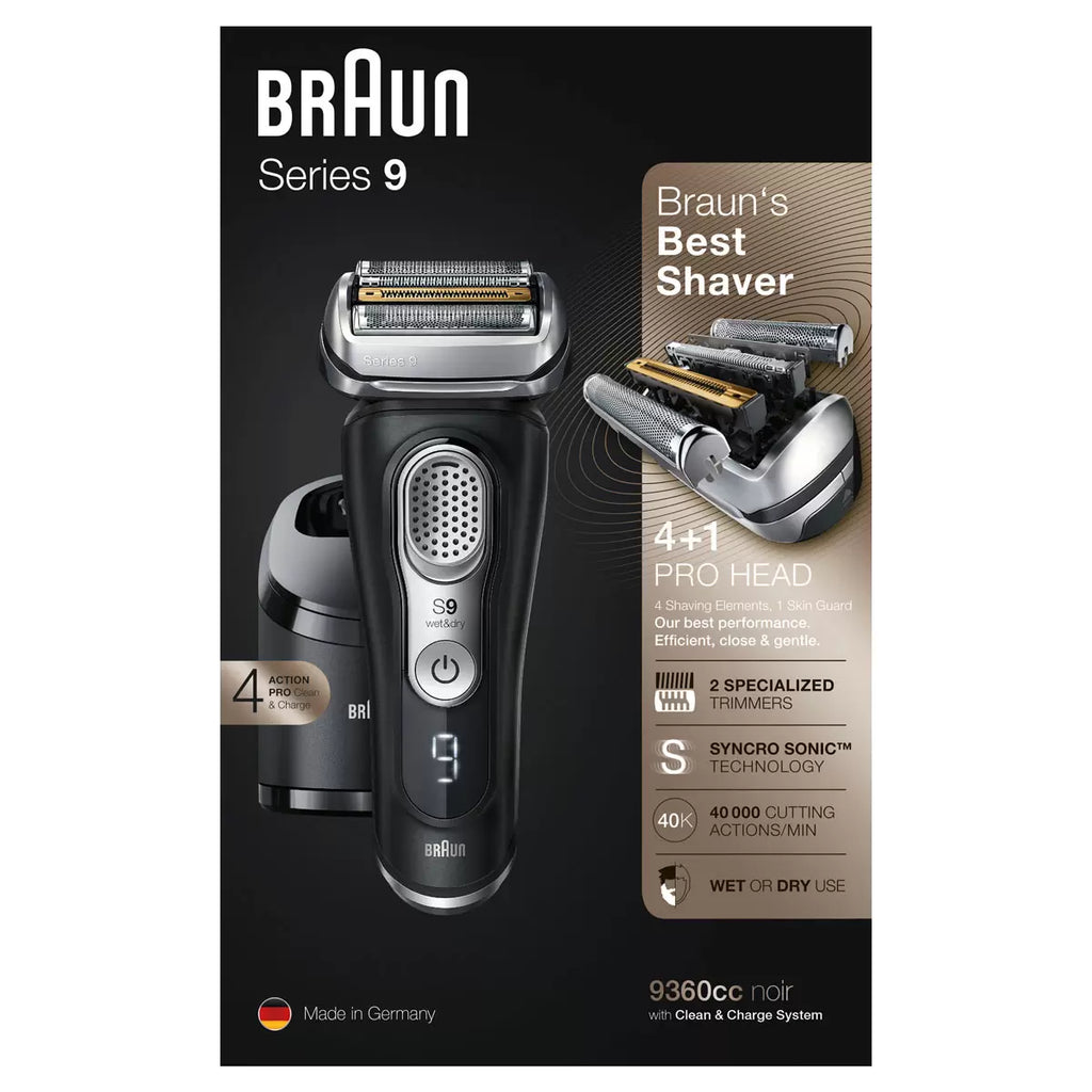 Braun Series 9 Electric Wet & Dry Shaver with Cleaning & Charging