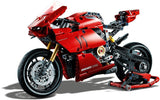 LEGO Technic Ducati Panigale V4 R 42107 advanced building set, Italien Superbike replica model and racing stand (646 pieces)
