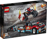 LEGO 42106 Technic Stunt Show Truck and Bike Toys Set - 610 Pieces