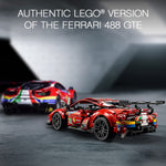 LEGO 42125 Technic Ferrari 488 GTE “AF Corse #51” Super Sports Car Exclusive Collectible Model, Collectors Set for Adults