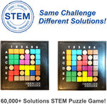 Happy Puzzle THE GENIUS SQUARE - STEM puzzle game, for Kids, Adults, Family & Friends Indoor board game