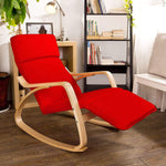 SoBuy Comfortable Relax Rocking Chair Lounge Chair Recliner with Footrest Design