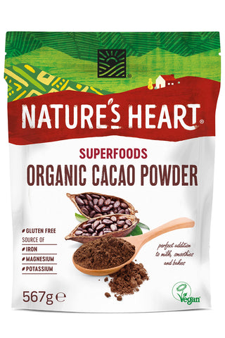 Nature's Heart Organic Cacao Powder, 567 Gram