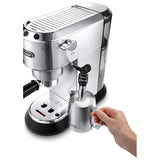 De'Longhi Dedica Style Pump Espresso Machine EC685.M (Silver). - shopperskartuae
