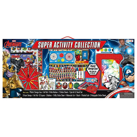 Bendon Marvel Avengers Super Activity Collection Set (3+ Years) - art set with markers, crayons, paints, stamps and more