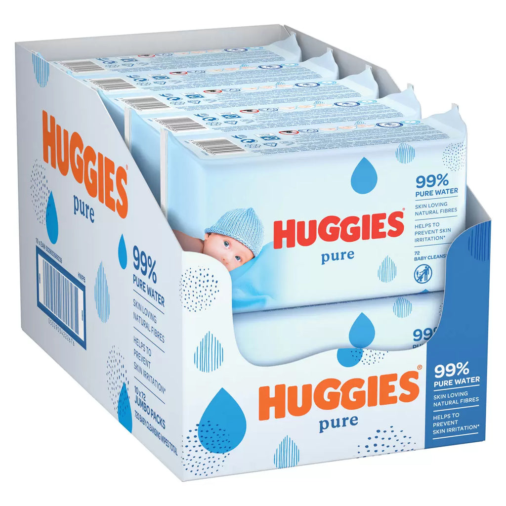 HUGGIES Pure Baby Wipes With 99 Percentage Pure Water for