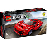 LEGO 76895 Speed Champions Ferrari F8 Tributo Racer Toy With Racing Driver Minifigure, Race Cars Building Sets. - shopperskartuae