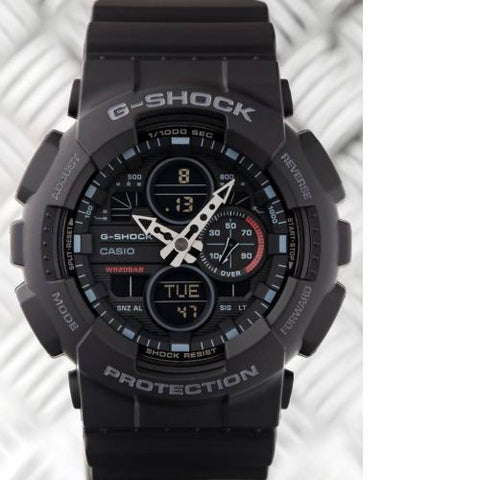 Casio G-Shock GA-140-1A1 Black Analog Digital Mens Watch GA-140 200M WR Original
