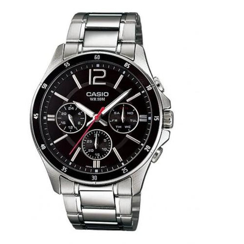 Casio Enticer Men Analog Black Dial Watch-MTP-1374D-1AVDF
