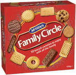 McVitie's Family Circle 10 Biscuit varieties 620g