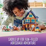 LEGO 41683 Friends Forest Horseback Riding Center Set with Stable, 2 Horses and a Pony, Horse Toy for Girls and Boys Age 7+, New 2021