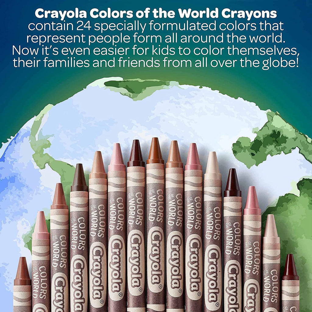 (48) Crayola Colors of the World Crayons (very deep almond) BULK