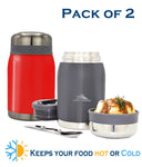 High Sierra 710 ml (24 oz) Food Jars, Pack of 2