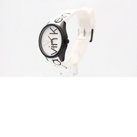 Calvin Klein Colour Rubber Ladies Watches - White K5E51TK2