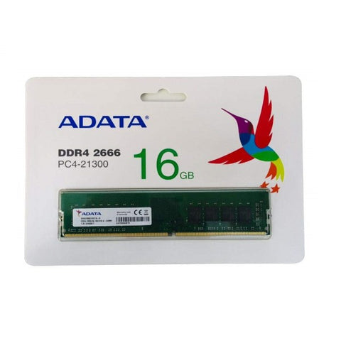 ADATA 16GB DESKTOP RAM DDR4 2666MHz PC4-21300 AD4U2666316G19 16Gx16 U-DIMM - shopperskartuae