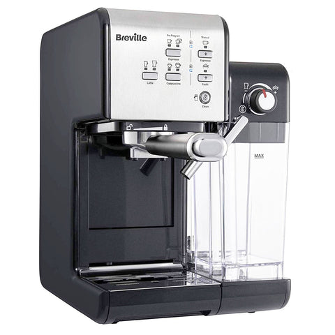 BREVILLE Coffee House One-Touch VCF107 Coffee Machine In Black & Chrome