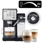BREVILLE Coffee House One-Touch VCF107 Coffee Machine In Black & Chrome
