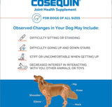 Cosequin Plus MSM Joint Health Supplement for Dogs of all sizes - 180 Tasty Chewable Tablets