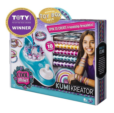 Cool Maker KumiKreator Friendship Bracelet Maker, Quick & Easy Activity Kit for Kids Ages 6 and Up - shopperskartuae