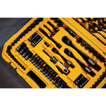 DeWalt Black Chrome Mechanics Set Tool Kit , Spanner Socket Ratchet Set -184 pcs