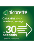Nicorette QuickMist Nicotine Spray Stop Smoking aid - Fresh Mint - 1mg - 150 Sprays